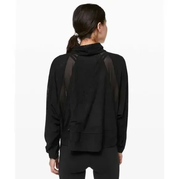 Lululemon In Depth Jacket Lace Combo Black Edition RARE Athletic Size 6 EUC - Picture 3 of 15